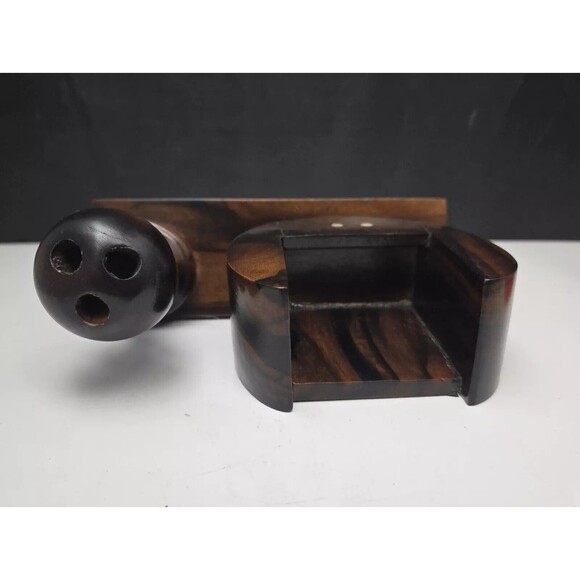 Rosewood Business Card and Pen Holder Desktop Set Kamagong Handmade Philippines - Picture 11 of 12